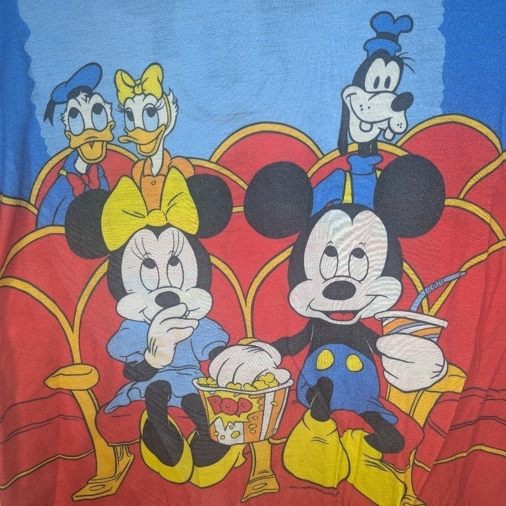 Vintage Disney World Mickey Mouse Pajama Sleep Shirt One Size mickey mouse - Picture 2 of 10